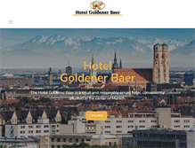 Tablet Screenshot of goldbearhotel.com